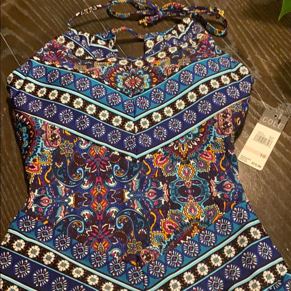 Cole of California NWT boho halter bathing suit